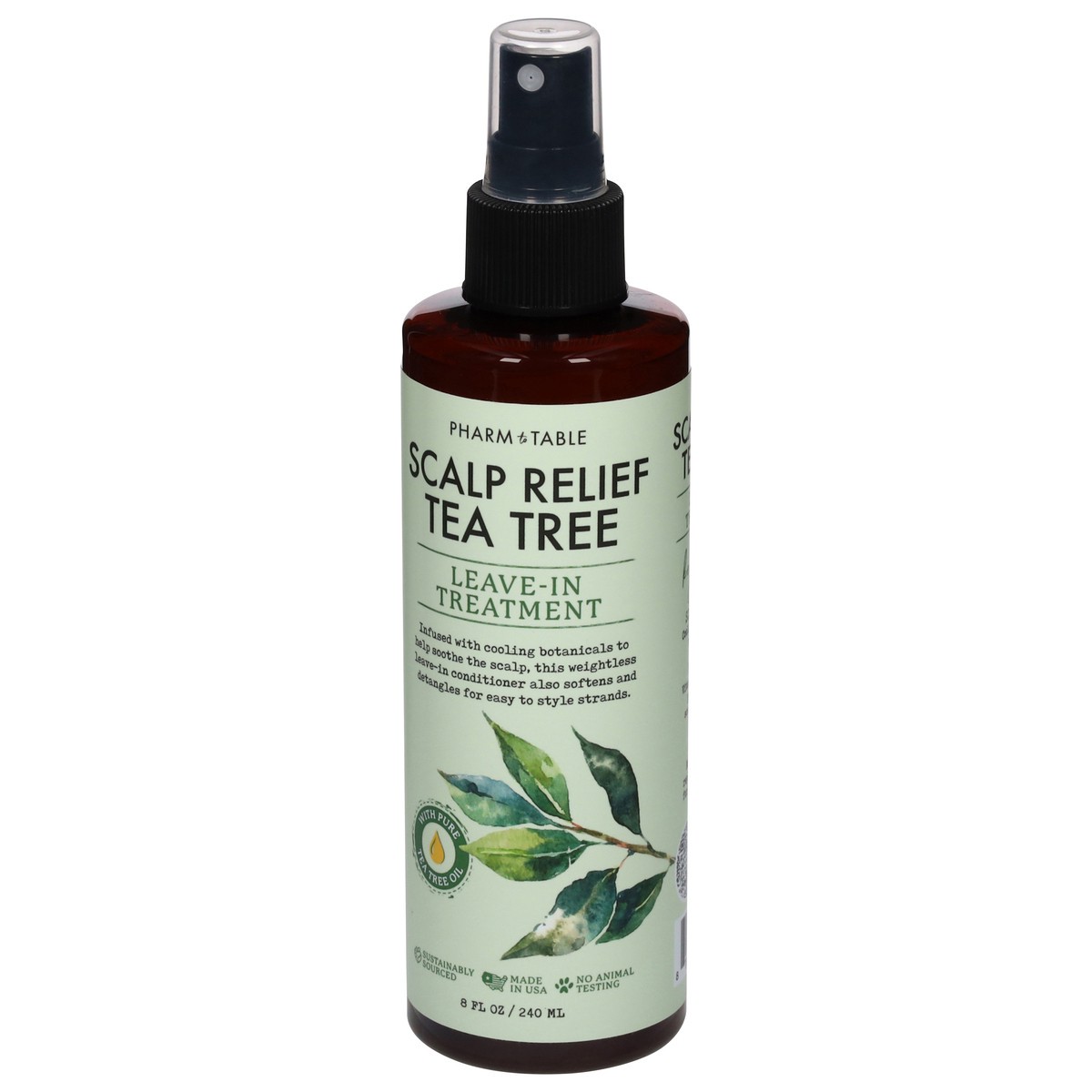 slide 8 of 12, Pharm to Table Scalp Relief Tea Tree Leave-In Treatment 8 fl oz, 8 fl oz