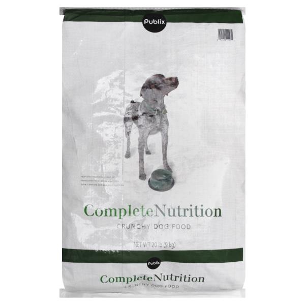 slide 1 of 1, Publix Dog Food, Crunchy, Complete Nutrition, 20 lb