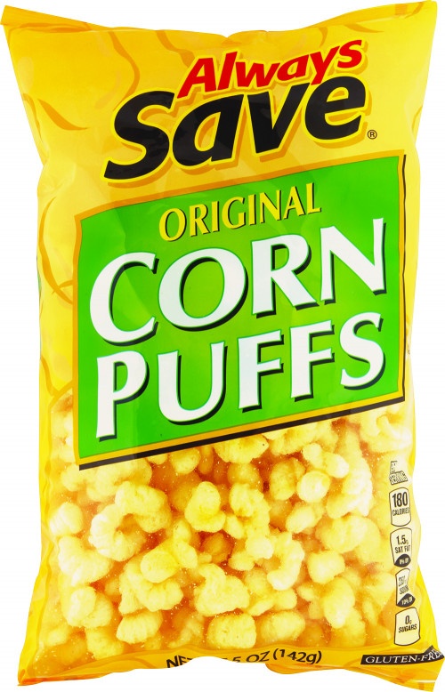 slide 1 of 1, Always Save Original Corn Puffs, 5 oz