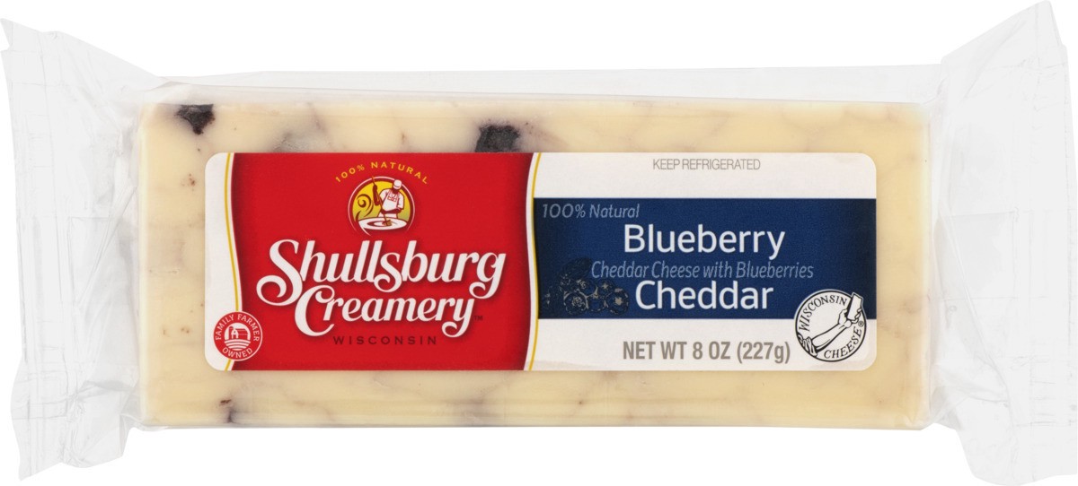 slide 9 of 10, Shullsburg Creamery Blueberry Cheddar Cheese, 8 oz