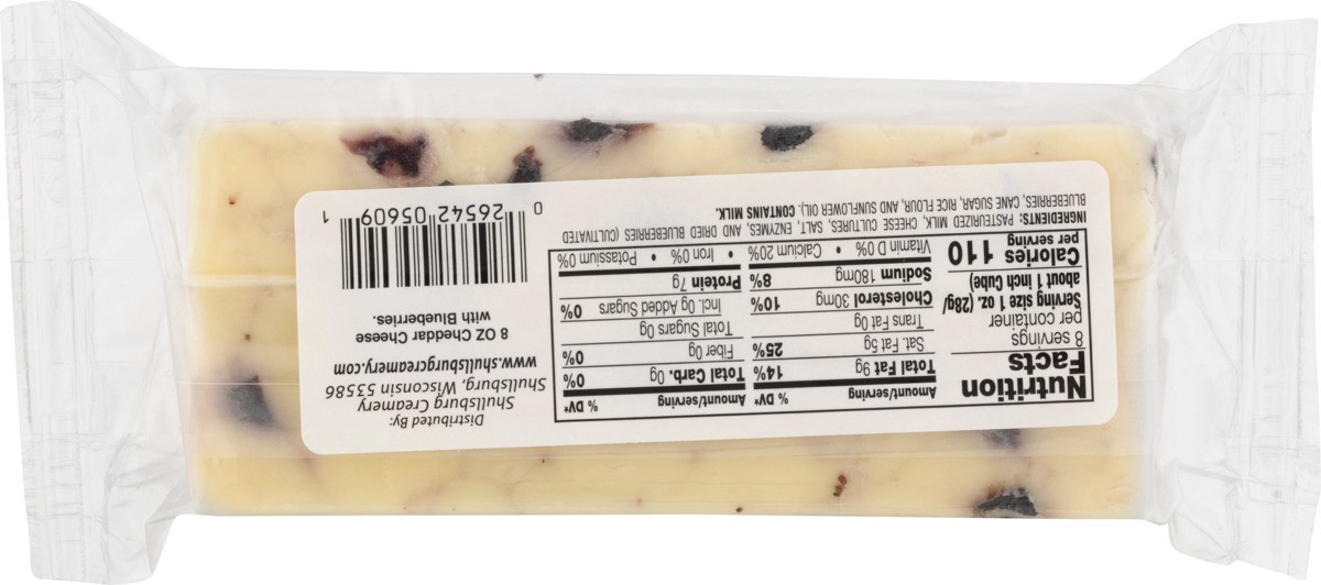 slide 10 of 10, Shullsburg Creamery Blueberry Cheddar Cheese, 8 oz