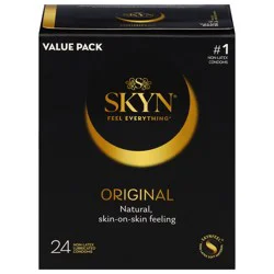 SKYN Original Lubricated Non-Latex Condoms Value Pack 24 ea