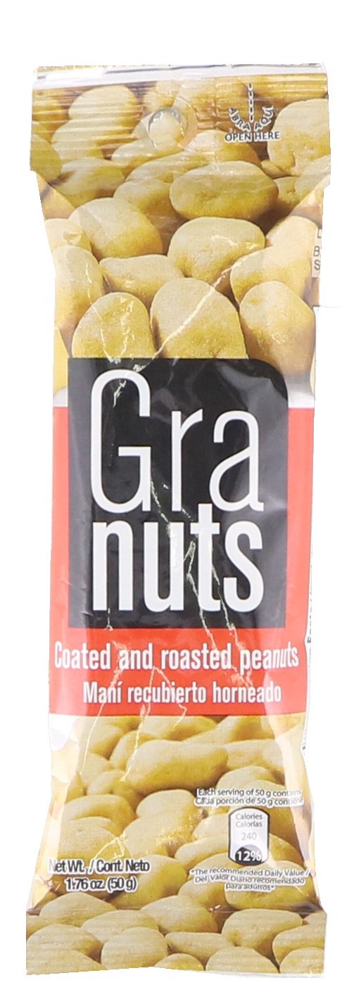 slide 1 of 1, Granuts Roasted Peanuts, 1.7 oz