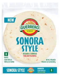 Guerrero Sonora Style Flour Tortilla Burrito