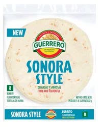 Guerrero Sonora Style Flour Tortilla Burrito