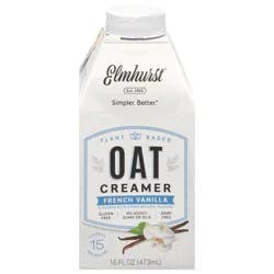 Elmhurst Plant Based French Vanilla Oat Creamer - 16 fl oz