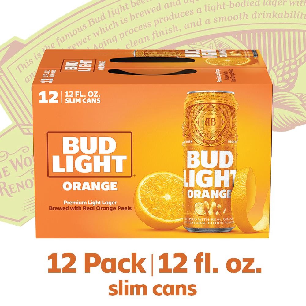 slide 2 of 7, Bud Light Orange Orange Beer, 12 fl oz