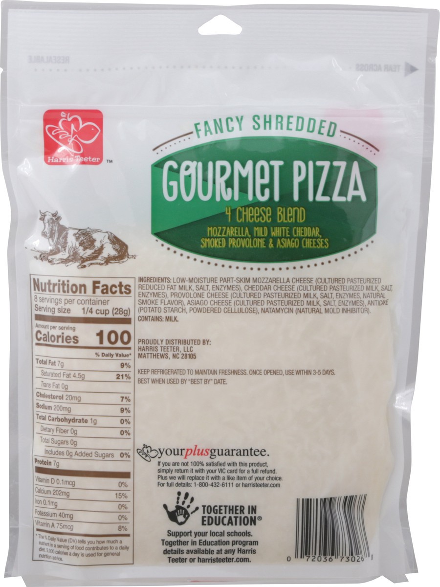 slide 9 of 9, Harris Teeter Fancy Gourmt 4 Cheese Blend, 1 ct