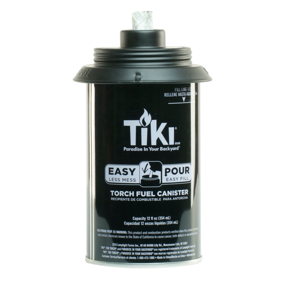 slide 1 of 7, Tiki Replacement Canister Metal, 12 oz