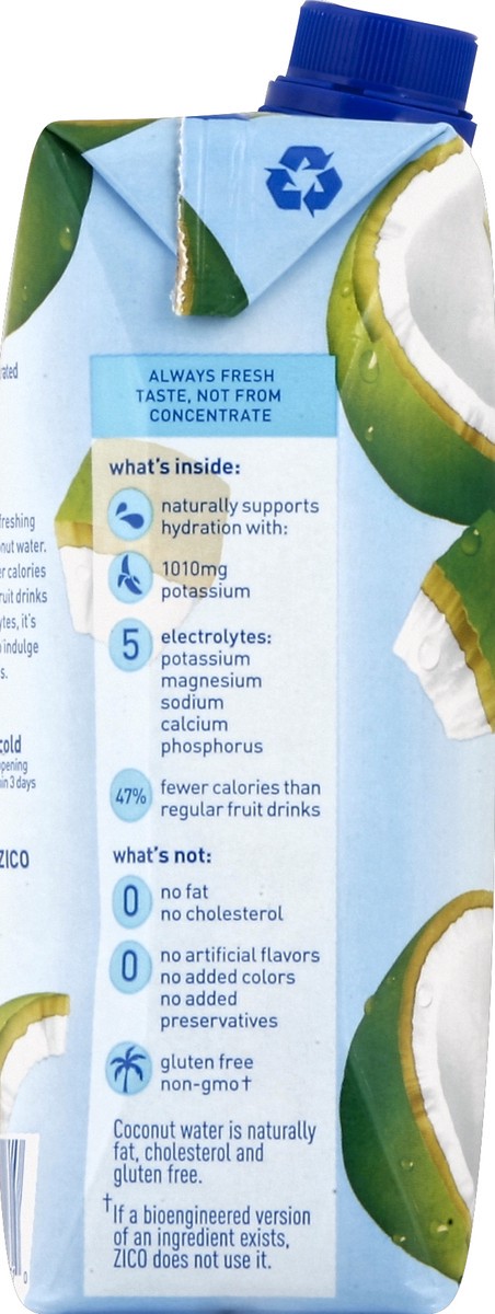 slide 3 of 5, Zico Coconut Water 16.9 oz, 16.9 fl oz