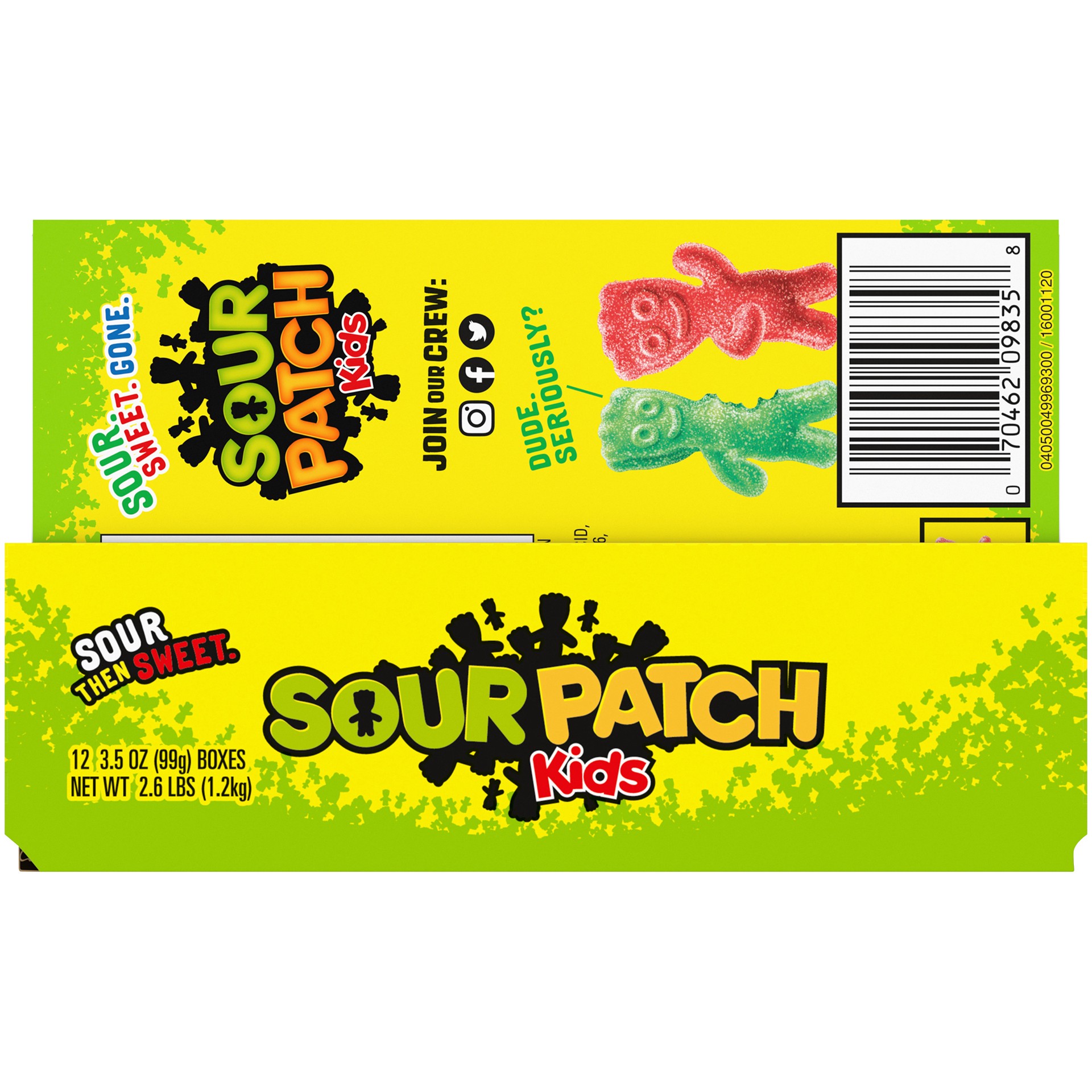 slide 5 of 5, SOUR PATCH KIDS Soft & Chewy Candy, Bulk Candy, 12 - 3.5 oz Boxes, 42 oz