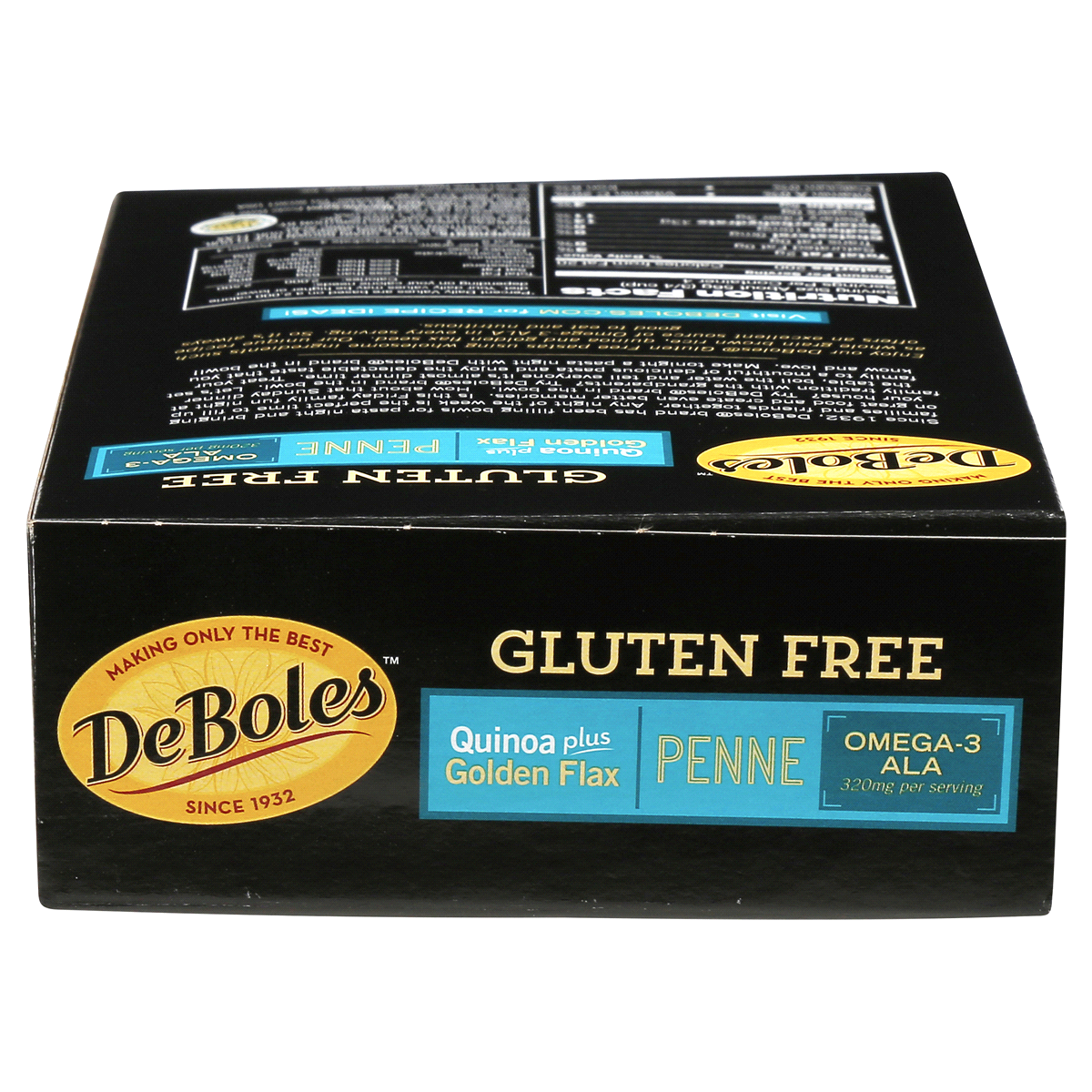 slide 5 of 7, DeBoles Gluten Free Quinoa Plus Golden Flax Penne Pasta, 8 oz