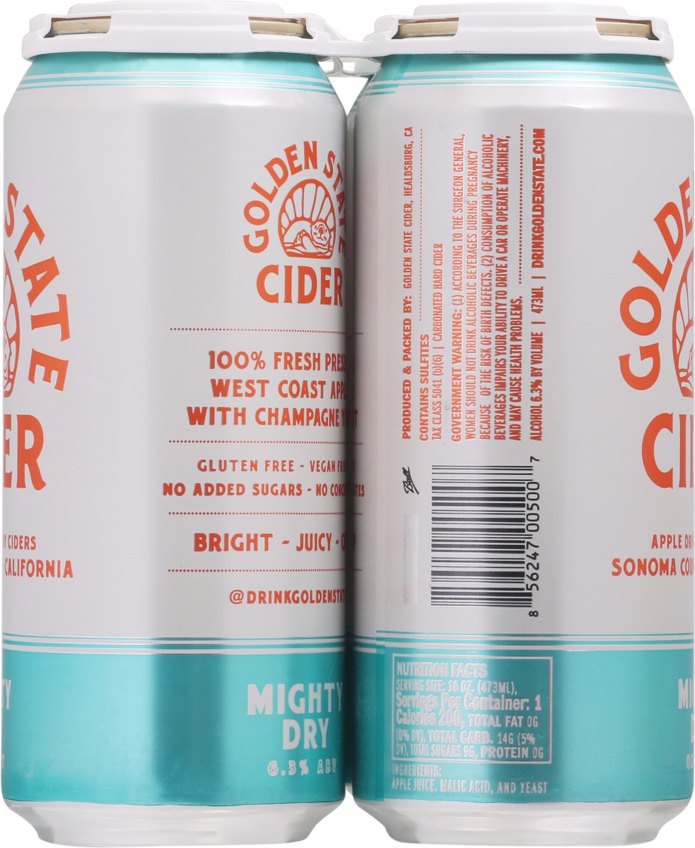 slide 8 of 13, Golden State Cider Mighty Dry Beer 4 473 ea, 473 ct