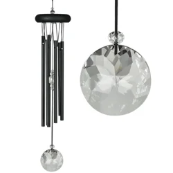 Woodstock Chime Crystal Meditation Black
