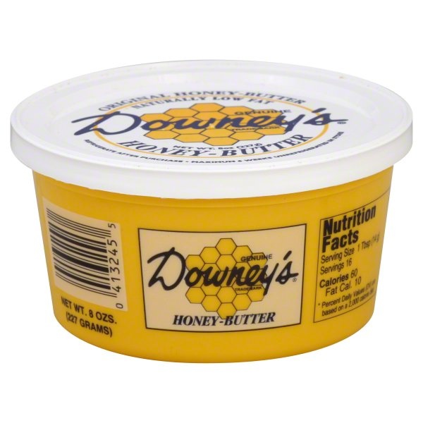 slide 1 of 1, Downy's Plain Honey Butter, 8 oz