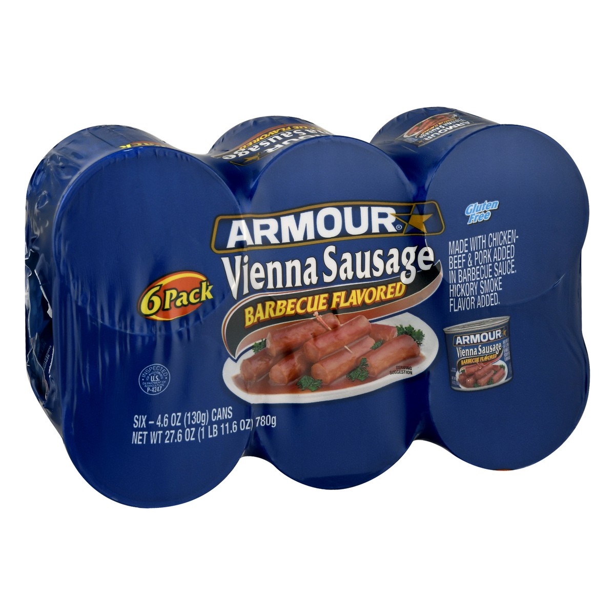 slide 3 of 10, Armour Bbq Vienna Sausage 6 Pk, 6 ct