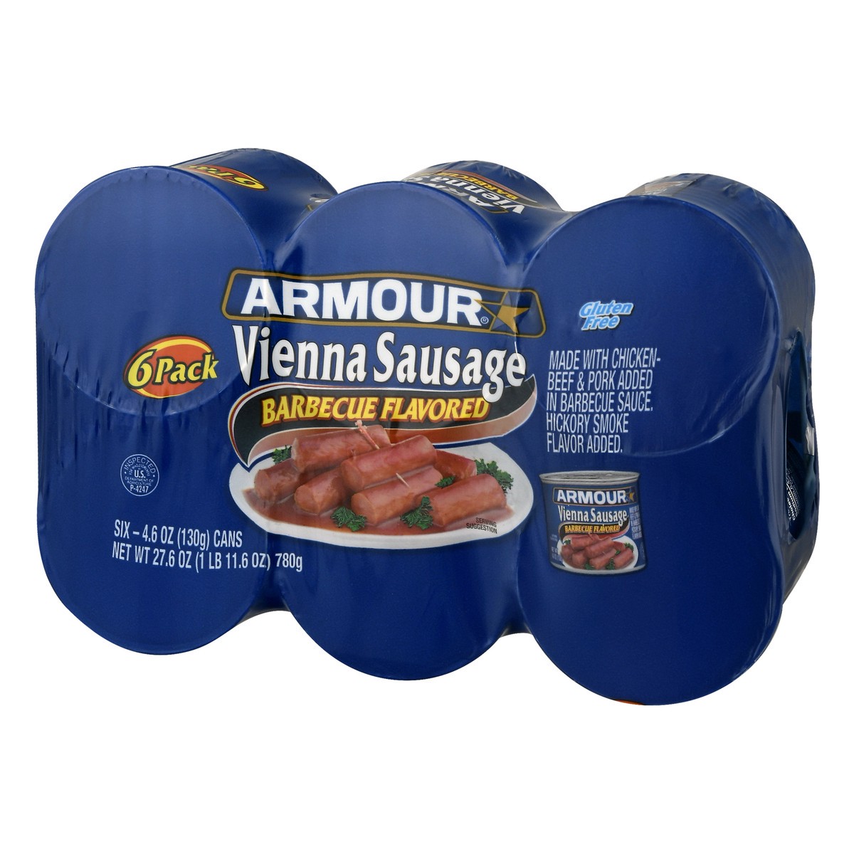 slide 7 of 10, Armour Bbq Vienna Sausage 6 Pk, 6 ct