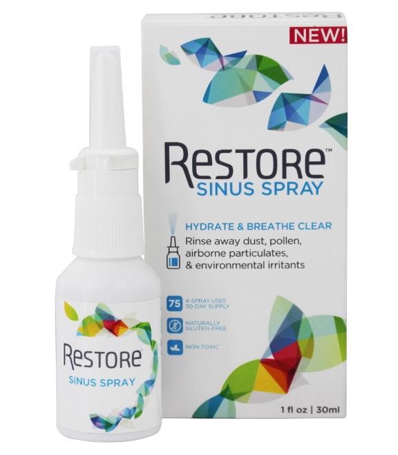 slide 1 of 1, Restore Sinus Spray, 1 oz