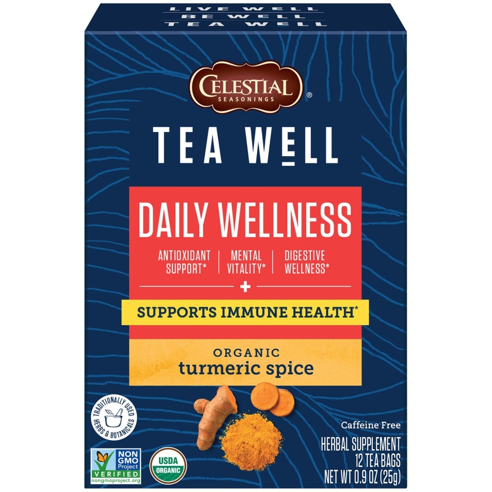 slide 1 of 1, Celestial Seasonings Tea Well Turmeric Spice Herb Tea, 12 ct