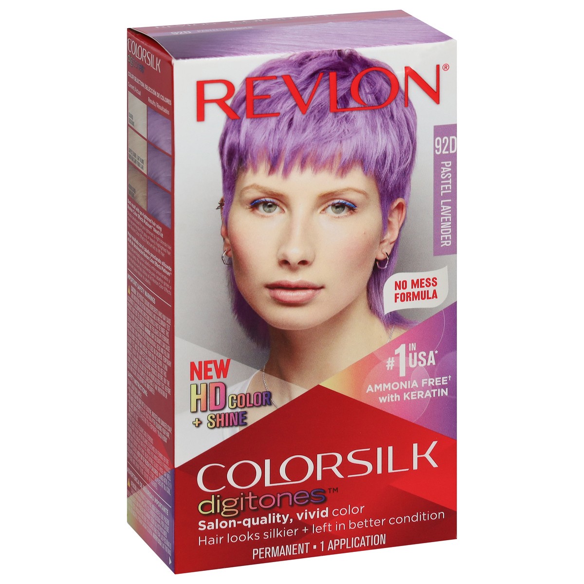slide 3 of 9, Revlon ColorSilk Digitones 92D Pastel Lavender Permanent Hair Color 1 ea, 1 ct