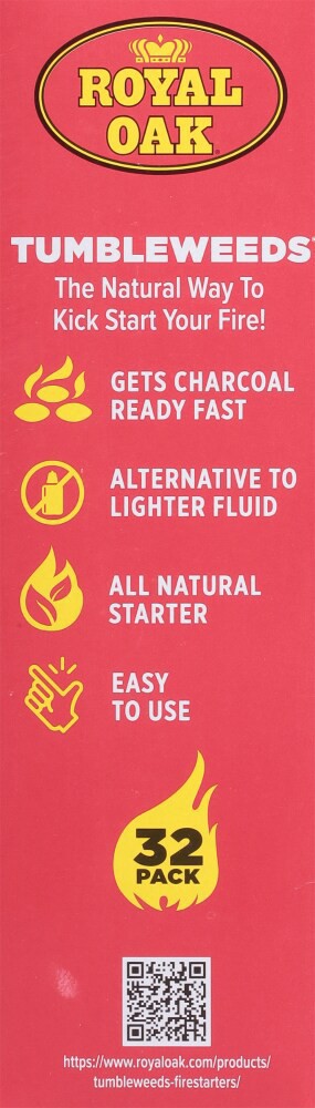 slide 4 of 4, Royal Oak Tumbleweeds Natural Fire Starters, 32 ct