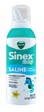 slide 1 of 1, Vicks Sinex Saline Nasal Spray Baby, 5 oz