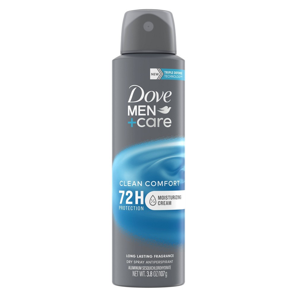 slide 9 of 11, Dove Men+Care Clean Comfort Dry Spray Antiperspirant, 3.8 oz