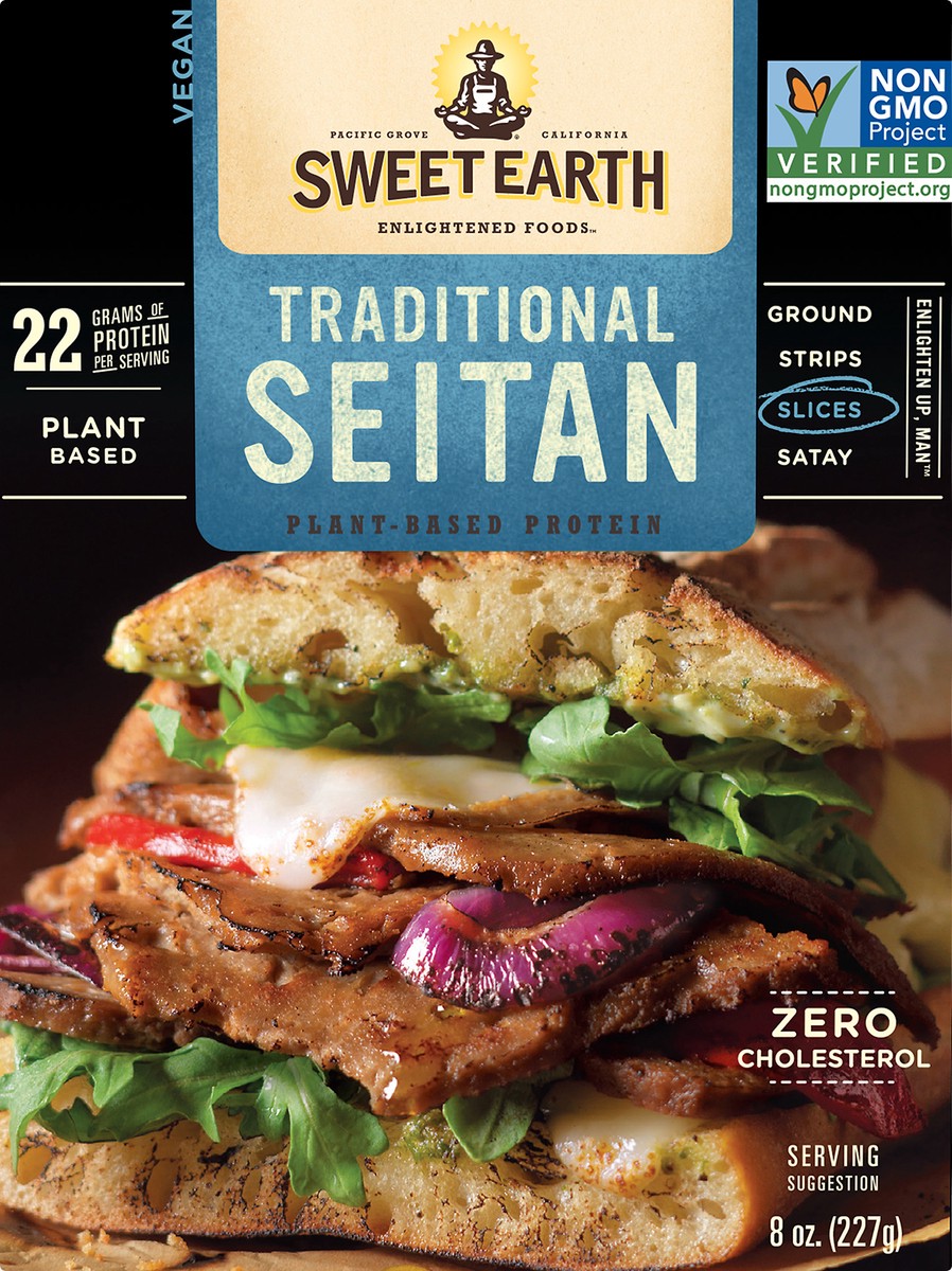 slide 5 of 7, Sweet Earth Traditional Seitan Slice 8oz Box, 8 oz