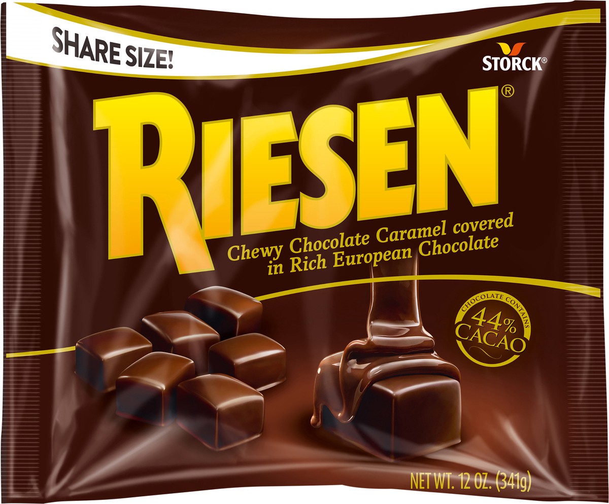 slide 2 of 3, Riesen Chocolate Covered Chewy Caramel Candy, 12 Oz, 12 oz