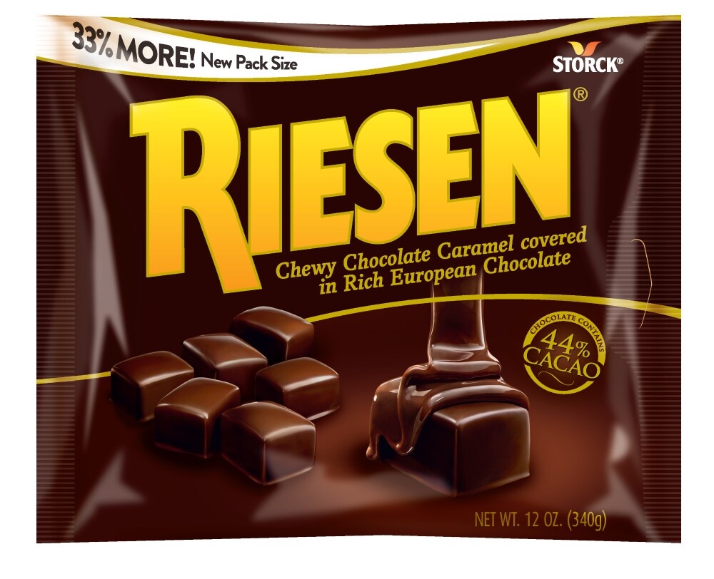slide 1 of 1, Riesen Chocolate Candy, 12 oz