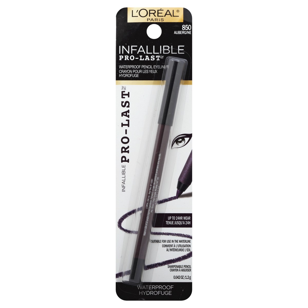 slide 2 of 3, L'Oréal Pencil Eyeliner 0.042 oz, 1 ct