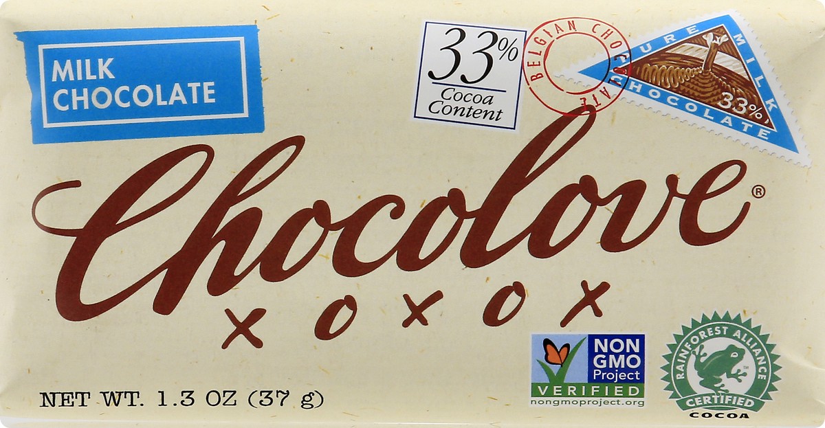 slide 1 of 12, Chocolove 33% Cocoa Milk Chocolate 1.3 oz, 1.3 oz