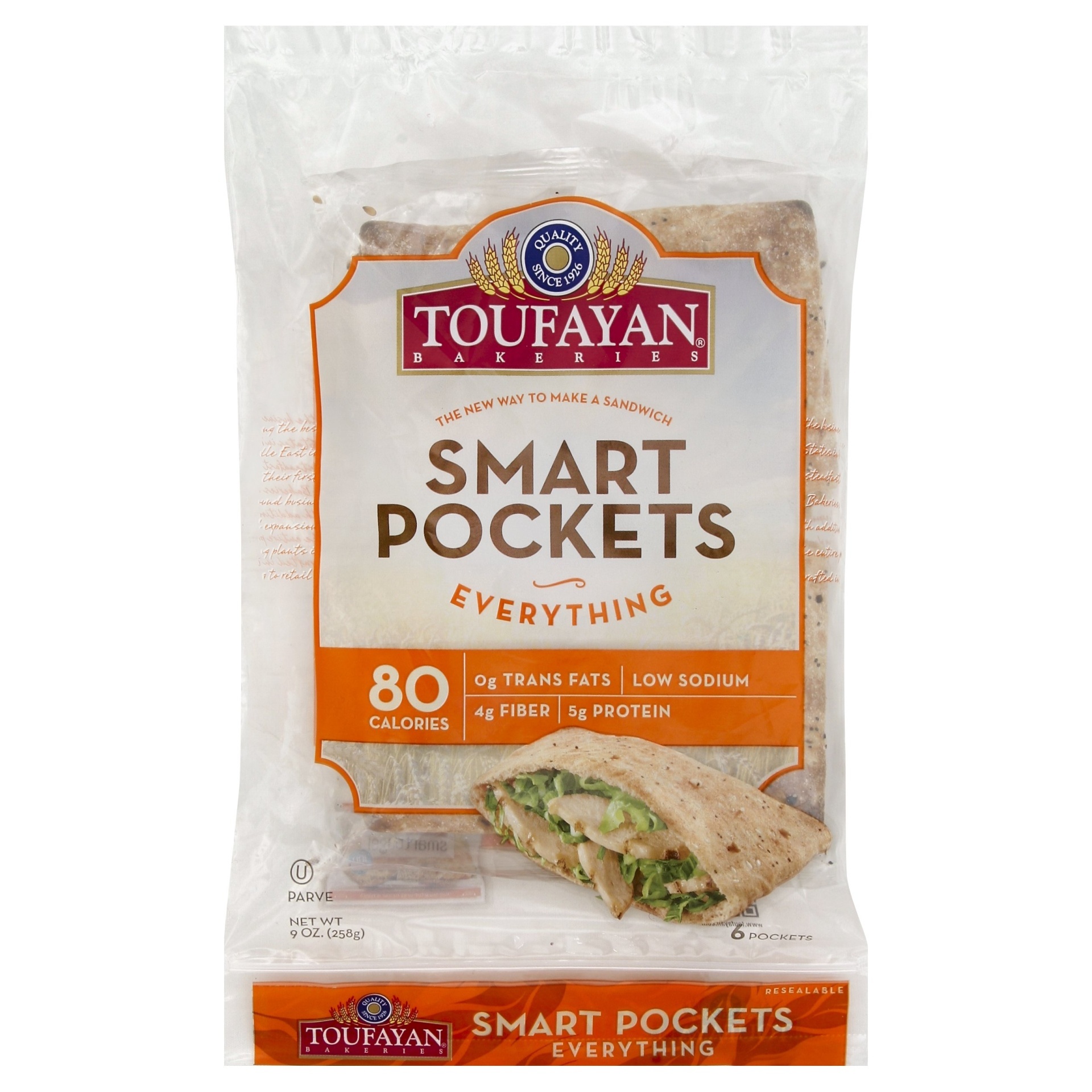 slide 1 of 1, Toufayan Smart Pocket Original with Omega, 9.5 oz