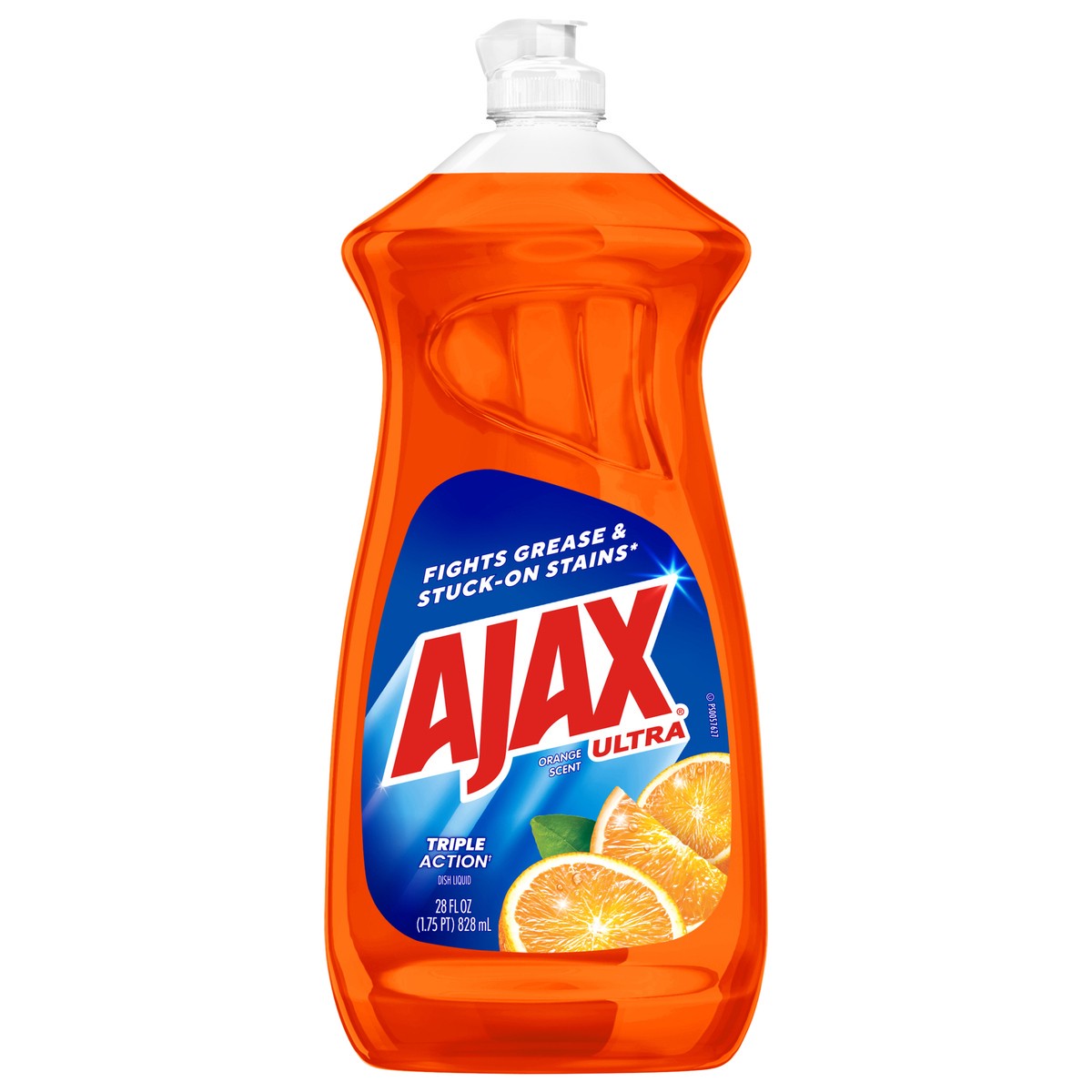 slide 1 of 8, Ajax Ultra Triple Action Liquid Dish Soap, Orange - 28 Fluid Ounce, 12.6 fl oz