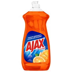 Ajax Ultra Triple Action Liquid Dish Soap, Orange - 28 Fluid Ounce