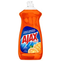 Ajax Ultra Triple Action Liquid Dish Soap, Orange - 28 Fluid Ounce