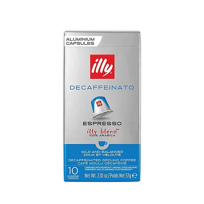 slide 1 of 1, illy Nespresso Compatible Aluminum Capsules Decaf, 10 ct