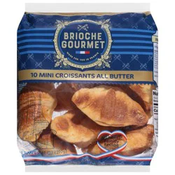 Brioche Gourmet All Butter Croissants Mini 10 ea