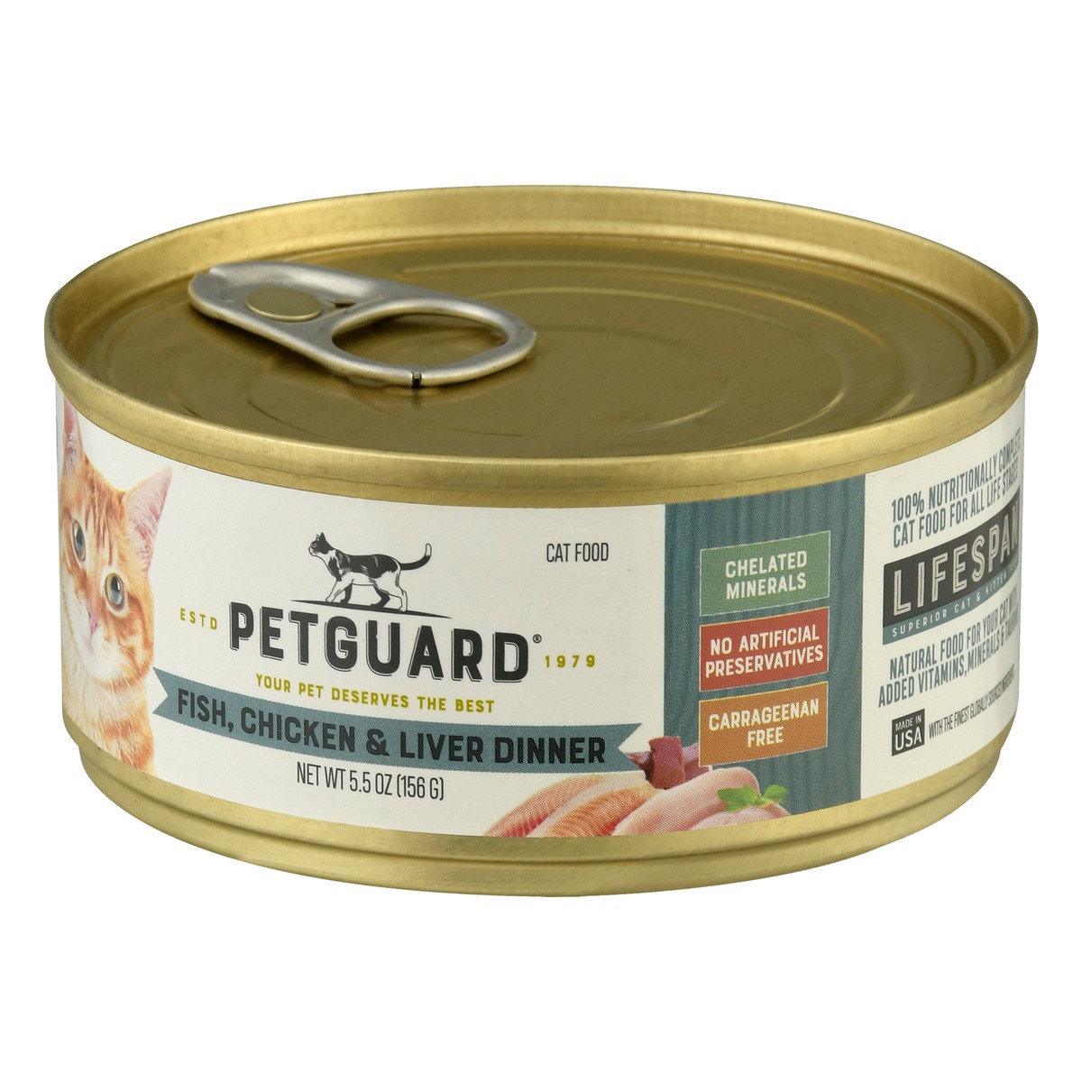 slide 4 of 12, PetGuard Fish Chicken & Liver Dinner Cat Food 5.5 oz, 5.5 oz