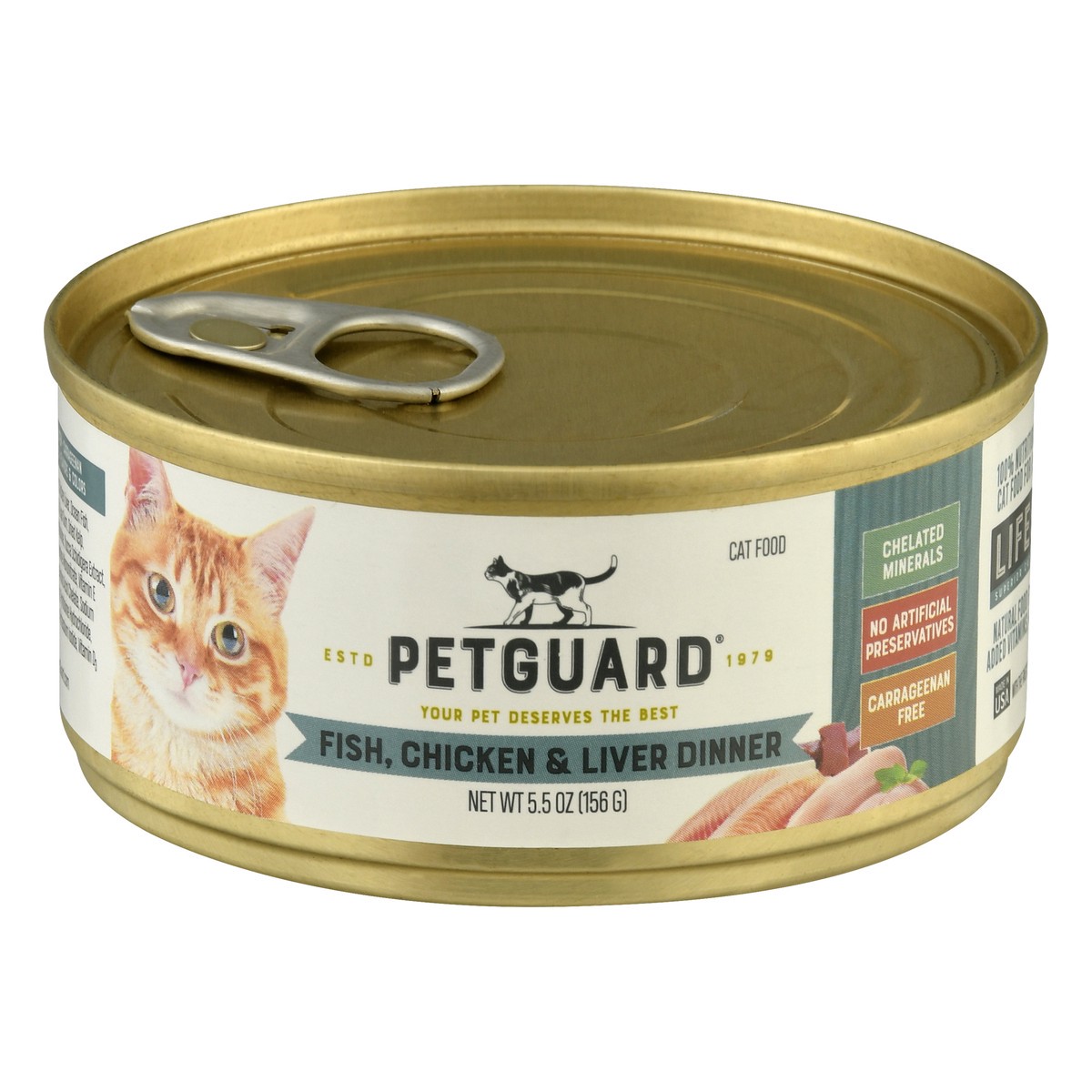 slide 9 of 12, PetGuard Fish Chicken & Liver Dinner Cat Food 5.5 oz, 5.5 oz