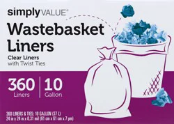 Simply Value Wastebasket Liner