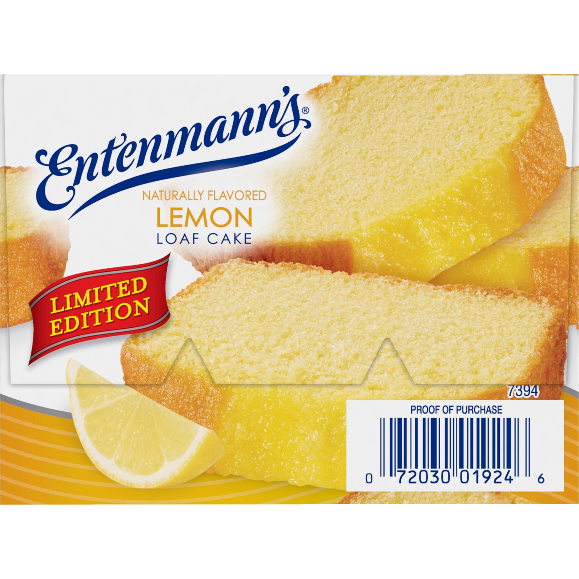 slide 4 of 5, Entenmann's Lemon Loaf Cake, 11.5 oz, Loaf Cake, Box, 11.5 oz