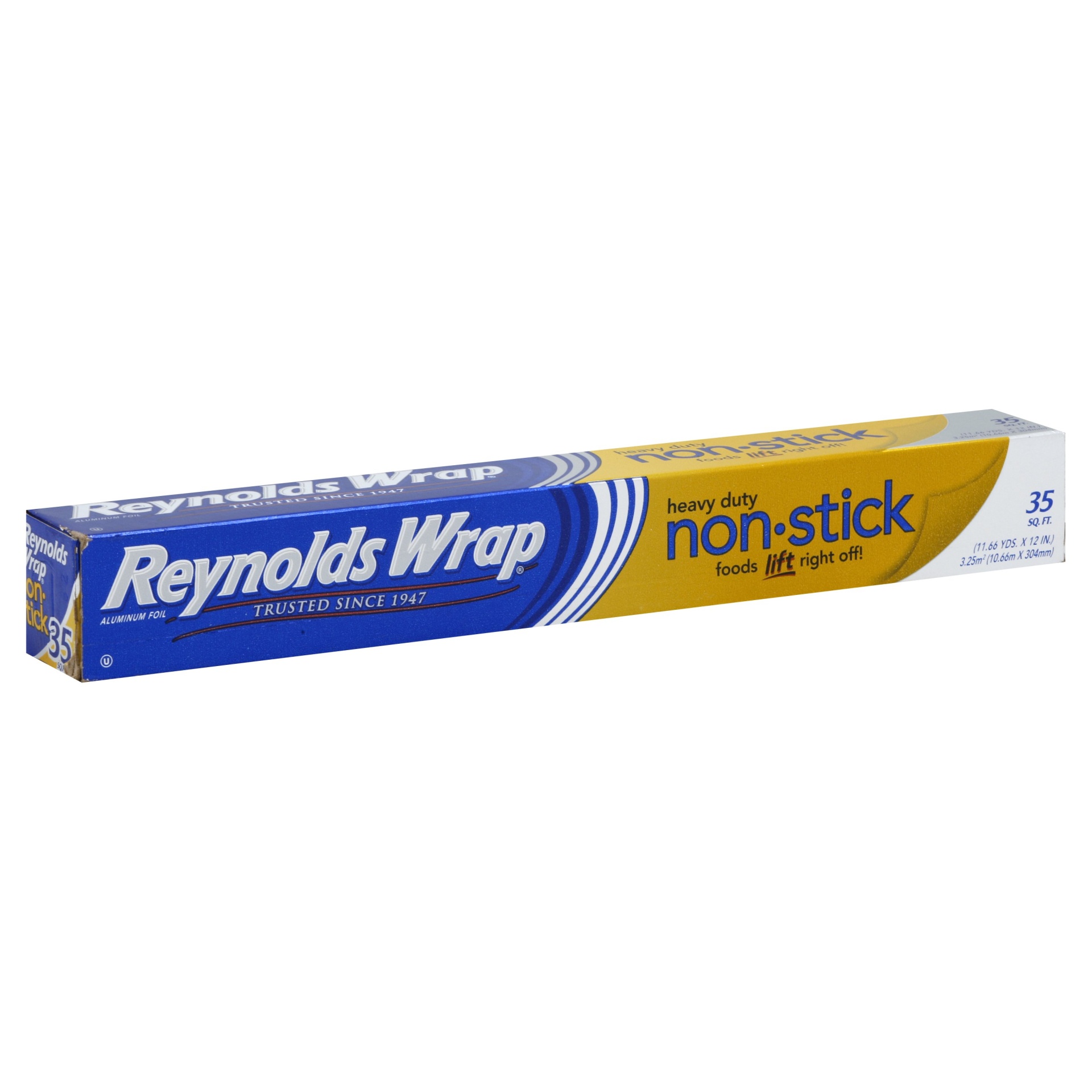slide 1 of 1, Reynolds Wrap Heavy Duty Non-Stick Aluminum Foil, 35 sq ft