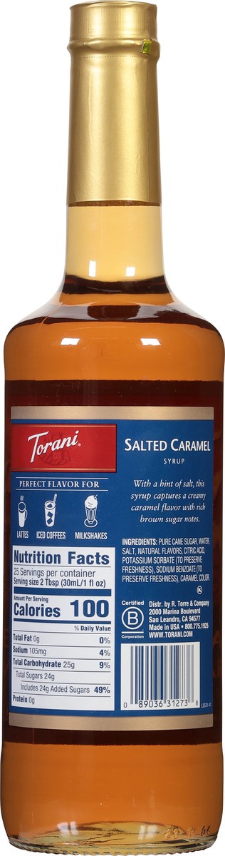 slide 13 of 13, Torani Salted Caramel Syrup - 25.4 fl oz, 25.4 fl oz