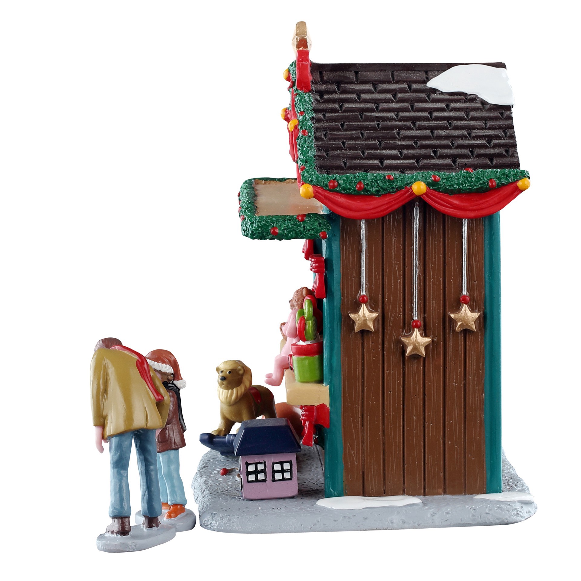 slide 2 of 4, Lemax Caddington Village Santa's Workshop Toys, 5.47 in x 7.68 in x 3.74 in