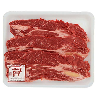 slide 1 of 1, H-E-B Beef Chuck Agujas Value Pack USDA Select, 1 ct