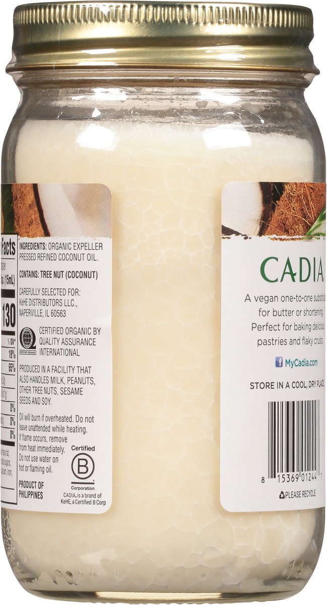 slide 13 of 13, Cadia Expeller Pressed & Refined Organic Coconut Oil 14 fl oz, 14 fl oz