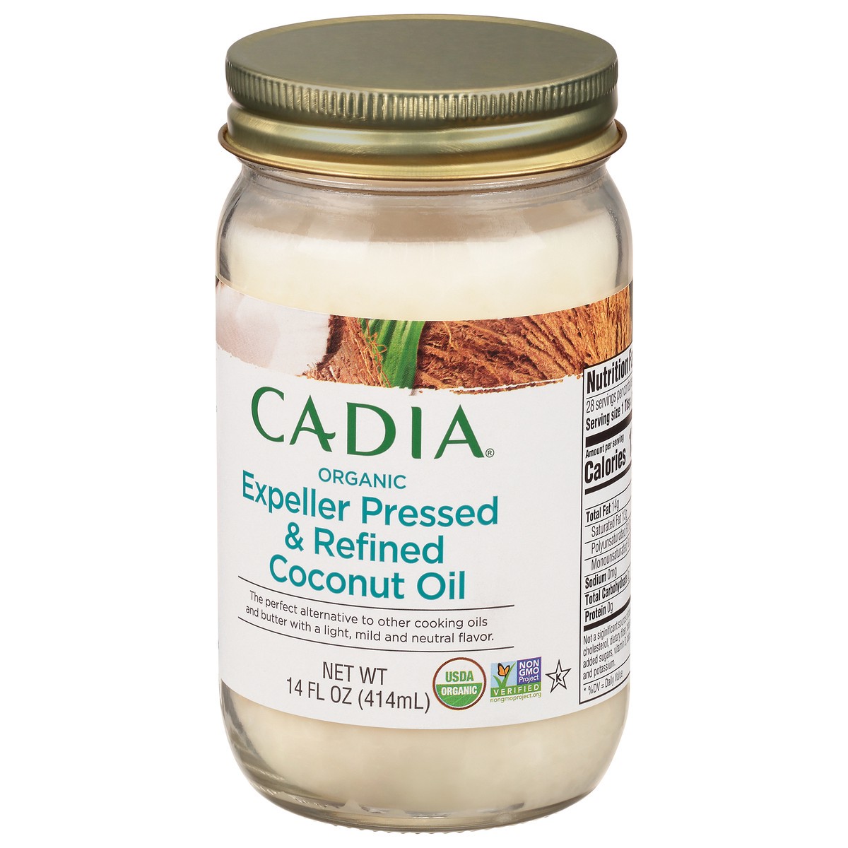 slide 10 of 13, Cadia Expeller Pressed & Refined Organic Coconut Oil 14 fl oz, 14 fl oz