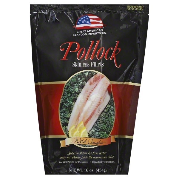 slide 1 of 2, Great American Seafood Pollock 16 oz, 16 oz