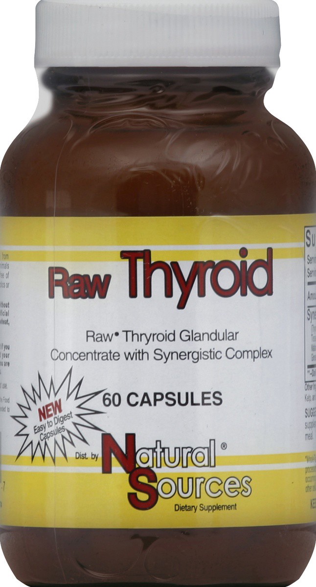 slide 2 of 2, Natural Sources Raw Thyroid, 1 ct